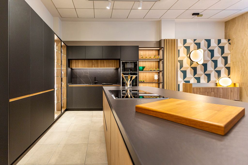 cocina de la serie Onyx Nogal